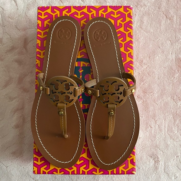 Tory Burch Gabriel Flat Thong Vegan Leather Sandal